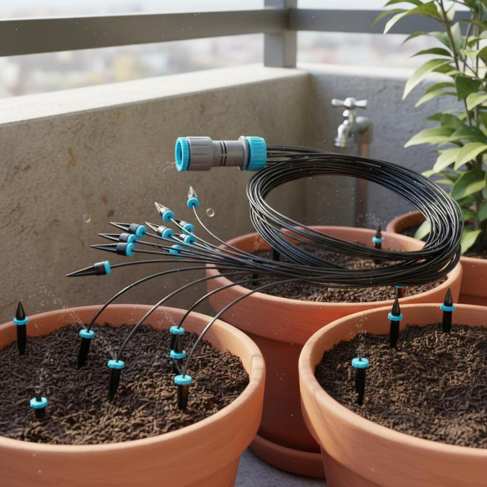 10-Head Drip Irrigation Kit Ad - Automatic Watering recension och pris