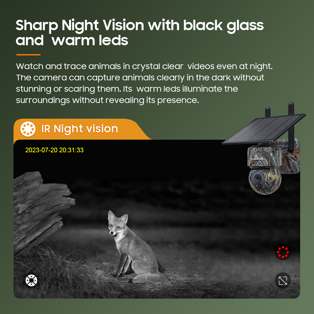 INQMEGA 5MP 4G / WIFI Solar Wi - Garden Camera recension och pris