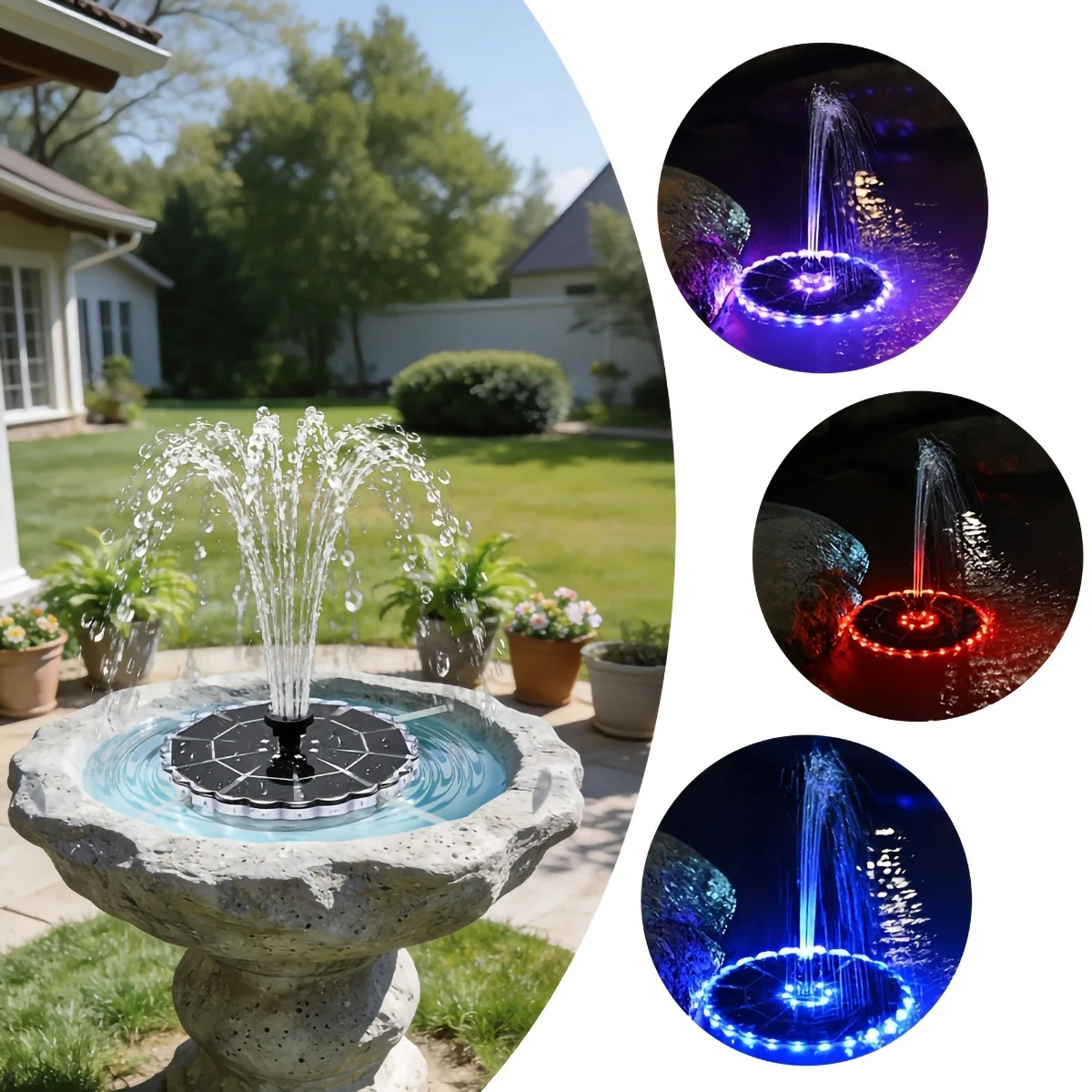 3.5W Outdoor Solar Fountain fo - Indoor Garden Kit recension och pris