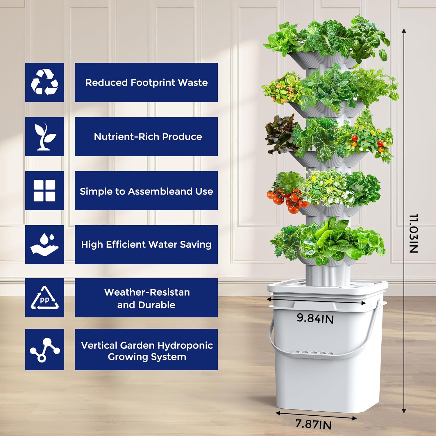 Hydroponics Growing System Kit - Hydroponic Tower recension och pris