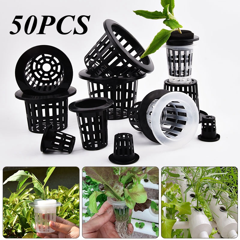 50Pcs Black White Soilless Mes - Hydroponic Grow Pod recension och pris