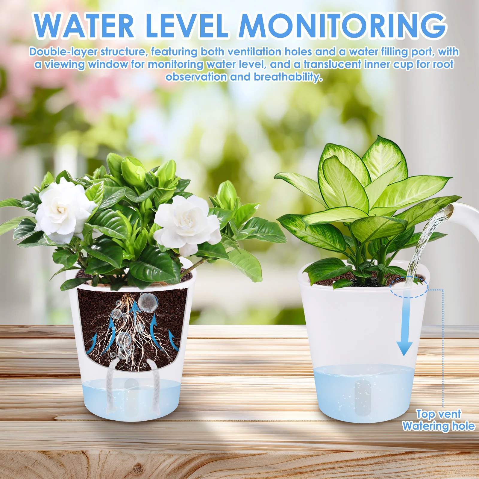 10 Pcs Self Watering Planter L - Hydroponic Grow Pod recension och pris