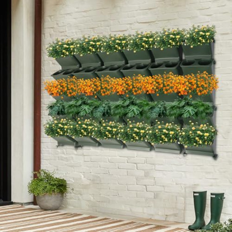 Vertical Wall Planter For Balc - Self Watering Planter recension och pris