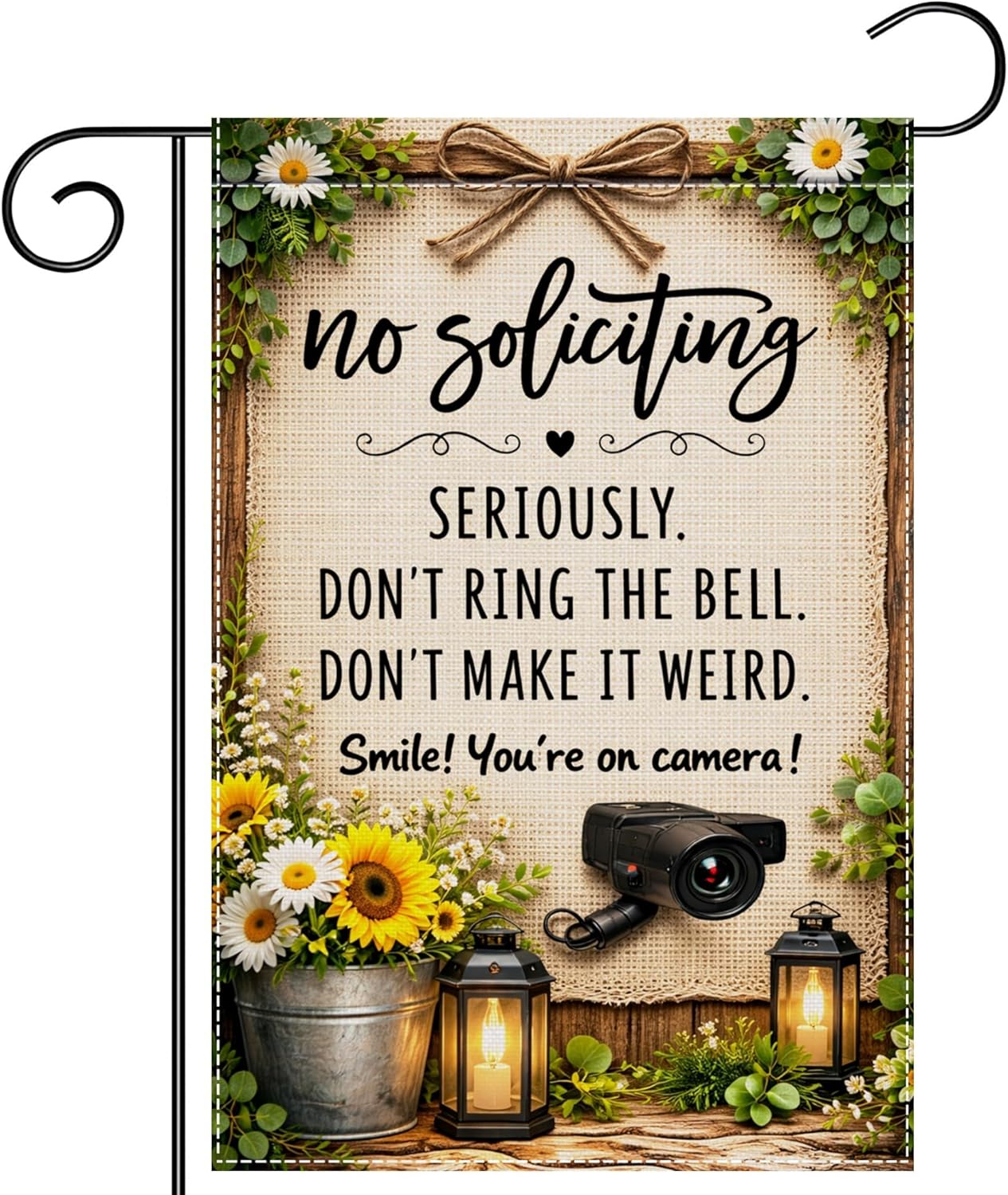 No Soliciting Dont Ring The Be - Garden Camera recension och pris